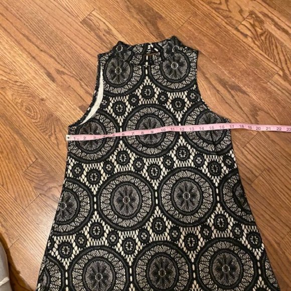 Holiday Party black champagne sparkle Mock Neck cocktail XS dress - Picture 5 of 9